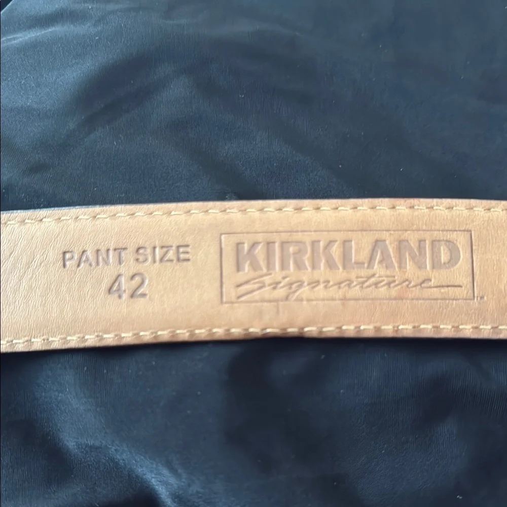 Kirklands Brown Leather Belts with Metal Buckles